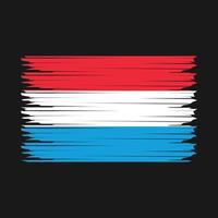 Luxemburgo bandera ilustración vector