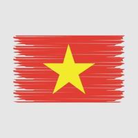 ilustración de la bandera de vietnam vector