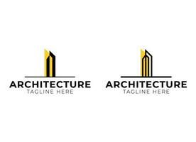 Minimalist Architecture, Building, Construction logo design template vector