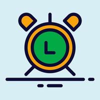 simple clock icon vector illustration modern trendy design, suitable for advertisement, website, social media post and other graphic needs.