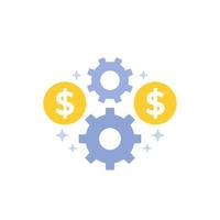payment processing icon, flat vector