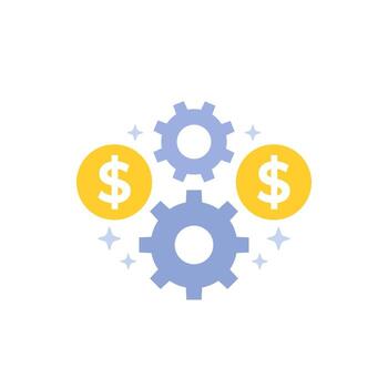 payment processing icon, flat vector