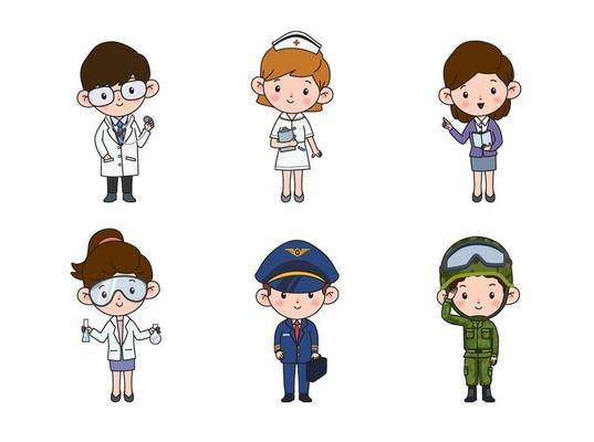 Professions Cartoon Vector Art, Icons, and Graphics for Free Download