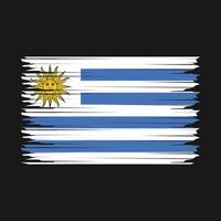 ilustración de la bandera de uruguay vector