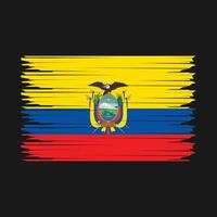 Ecuador bandera ilustración vector
