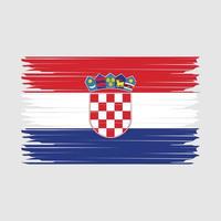 Croacia bandera ilustración vector