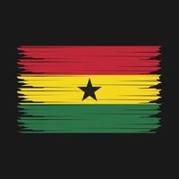 Ghana bandera ilustración vector