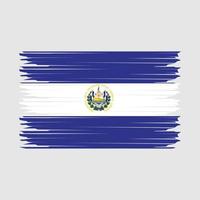 El Salvador Flag Illustration vector