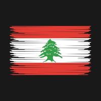 Lebanon Flag Illustration vector