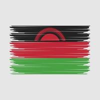 Malawi Flag Illustration vector