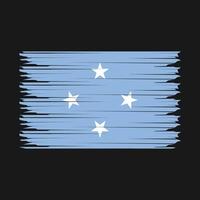 Micronesia Flag Illustration vector