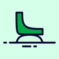 simple chair icon vector illustration modern trendy design, suitable for advertisement, website, social media post and other graphic needs.