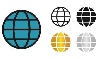 globe icon vector illustration design, suitable for advertisement, website, social media post and other graphic needs.