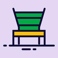 simple chair icon vector illustration modern trendy design, suitable for advertisement, website, social media post and other graphic needs.