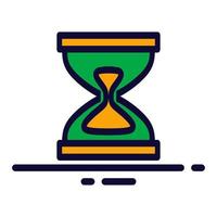 simple clock icon vector illustration modern trendy design, suitable for advertisement, website, social media post and other graphic needs.