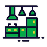 simple kitchen icon vector illustration modern trendy design, suitable for advertisement, website, social media post and other graphic needs.