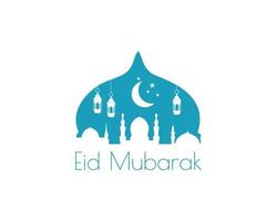 islámico eid Mubarak saludo tarjeta vector. prima vector diseño. mejor para bandera, pegatina diseño, social medios de comunicación. disponible en eps 10