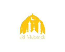 Islamic Eid Mubarak Greeting Card Vector. premium vector design. best for banner, sticker design, social media. available in eps 10.