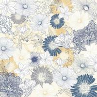 Seamless Floral Pattern Background vector