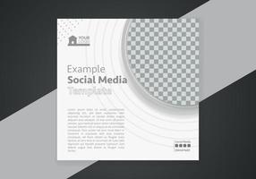 Minimal design layout. Editable square abstract modern geometric shape banner template for social media post promotion. vector