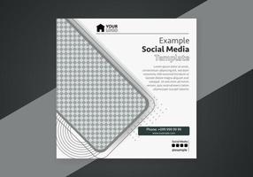 Minimal design layout. Editable square abstract modern geometric shape banner template for social media post promotion. vector