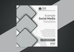 Minimal design layout. Editable square abstract modern geometric shape banner template for social media post promotion. vector