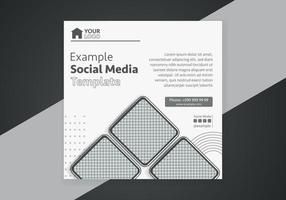 Minimal design layout. Editable square abstract modern geometric shape banner template for social media post promotion. vector