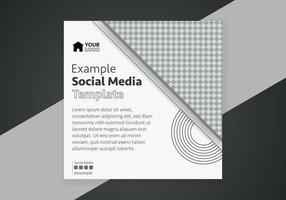 Minimal design layout. Editable square abstract modern geometric shape banner template for social media post promotion. vector