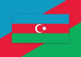 Vector Azerbaijan Flag. Country flag design. Flat vector flag.