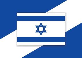 Vector Israel Flag. Country flag design. Flat vector flag.