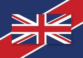 Vector United Kingdom Flag. Country flag design. Flat vector flag.