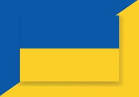 Vector Ukraine Flag. Country flag design. Flat vector flag.