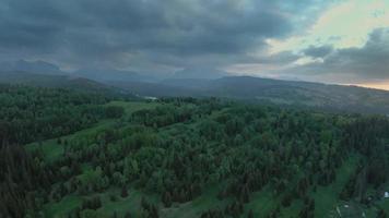 aérien vue de une été Montagne paysage. tatra montagnes, Pologne video