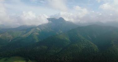 magnifique Montagne paysage dans été, nuageux ciel, forêt et rochers. Zakopane