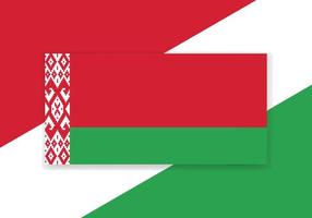 Vector Belarus Flag. Country flag design. Flat vector flag.