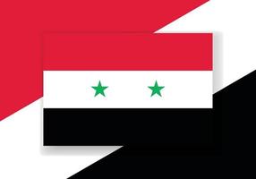 vector Siria bandera. país bandera diseño. plano vector bandera.