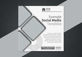 Minimal design layout. Editable square abstract modern geometric shape banner template for social media post promotion. vector