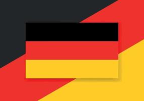 vector Alemania bandera. país bandera diseño. plano vector bandera.