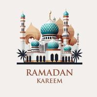 ramadan kareem islamic full color design vector