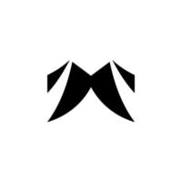 Initial M Logo Vector. Creative minimal monogram symbol. Graphic alphabet symbol for corporate business identity. vector