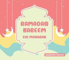 editable ramadan sale poster templates. with moon and star ornaments. Design for social media and web. Vector illustration