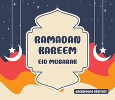 editable ramadan sale poster templates. with moon and star ornaments. Design for social media and web. Vector illustration