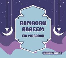 editable ramadan sale poster templates. with moon and star ornaments. Design for social media and web. Vector illustration