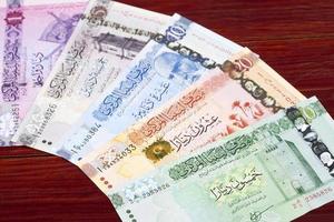 Libyan dinar a business background photo