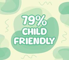 square shape banner vector, GMO percentage illustration. interesting gradation design with child theme. vector