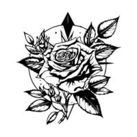 A beautiful collection of intricate flower illustrations created in black and white line art style. Perfect for various design projects vector