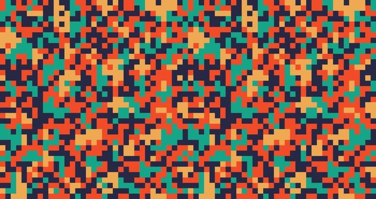 Modern Pixelated Digital fashionable camouflage pattern, vector illustration print. Seamless vector wallpaper background