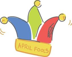 April Fools Day Hat an Element or Icon for Your 1st April Designs vector