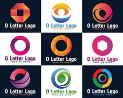 Abstract creative O letter logo vector