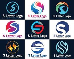 Fashion S letter technology network logo sign. Letter S logo for technology. vector